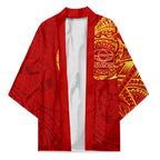 Personalized Gold Coast Suns Polynesian Kimono Tribal Chest and Sleeve Tattoo Heritage Warrior