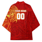Personalized Gold Coast Suns Polynesian Kimono Tribal Chest and Sleeve Tattoo Heritage Warrior
