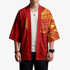 Personalized Gold Coast Suns Polynesian Kimono Tribal Chest and Sleeve Tattoo Heritage Warrior