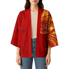 Personalized Gold Coast Suns Polynesian Kimono Tribal Chest and Sleeve Tattoo Heritage Warrior