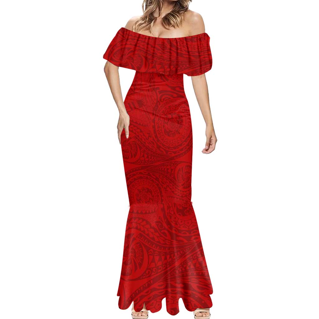 Personalized Gold Coast Suns Polynesian Mermaid Dress Tribal Chest and Sleeve Tattoo Heritage Warrior