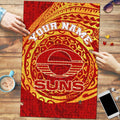 Personalized Gold Coast Suns Polynesian Puzzle Tribal Chest and Sleeve Tattoo Heritage Warrior