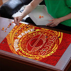 Personalized Gold Coast Suns Polynesian Puzzle Tribal Chest and Sleeve Tattoo Heritage Warrior