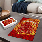 Personalized Gold Coast Suns Polynesian Puzzle Tribal Chest and Sleeve Tattoo Heritage Warrior