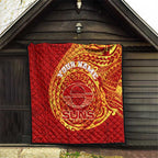 Personalized Gold Coast Suns Polynesian Quilt Tribal Chest and Sleeve Tattoo Heritage Warrior
