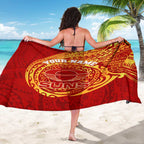 Personalized Gold Coast Suns Polynesian Sarong Tribal Chest and Sleeve Tattoo Heritage Warrior