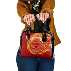 Personalized Gold Coast Suns Polynesian Shoulder Handbag Tribal Chest and Sleeve Tattoo Heritage Warrior