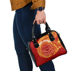 Personalized Gold Coast Suns Polynesian Shoulder Handbag Tribal Chest and Sleeve Tattoo Heritage Warrior