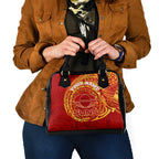 Personalized Gold Coast Suns Polynesian Shoulder Handbag Tribal Chest and Sleeve Tattoo Heritage Warrior
