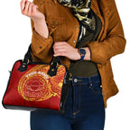 Personalized Gold Coast Suns Polynesian Shoulder Handbag Tribal Chest and Sleeve Tattoo Heritage Warrior