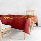 Personalized Gold Coast Suns Polynesian Tablecloth Tribal Chest and Sleeve Tattoo Heritage Warrior