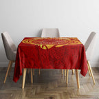 Personalized Gold Coast Suns Polynesian Tablecloth Tribal Chest and Sleeve Tattoo Heritage Warrior