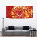 Personalized Gold Coast Suns Polynesian Tapestry Tribal Chest and Sleeve Tattoo Heritage Warrior