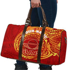Personalized Gold Coast Suns Polynesian Travel Bag Tribal Chest and Sleeve Tattoo Heritage Warrior