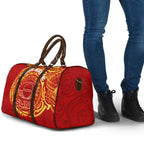 Personalized Gold Coast Suns Polynesian Travel Bag Tribal Chest and Sleeve Tattoo Heritage Warrior