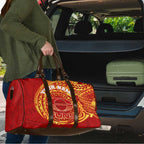 Personalized Gold Coast Suns Polynesian Travel Bag Tribal Chest and Sleeve Tattoo Heritage Warrior