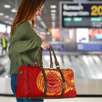 Personalized Gold Coast Suns Polynesian Travel Bag Tribal Chest and Sleeve Tattoo Heritage Warrior