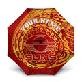 Personalized Gold Coast Suns Polynesian Umbrella Tribal Chest and Sleeve Tattoo Heritage Warrior