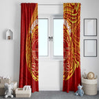 Personalized Gold Coast Suns Polynesian Window Curtain Tribal Chest and Sleeve Tattoo Heritage Warrior