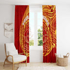 Personalized Gold Coast Suns Polynesian Window Curtain Tribal Chest and Sleeve Tattoo Heritage Warrior