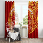 Personalized Gold Coast Suns Polynesian Window Curtain Tribal Chest and Sleeve Tattoo Heritage Warrior