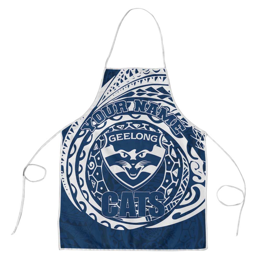 Personalized Geelong Cats Polynesian Apron Tribal Chest and Sleeve Tattoo Heritage Warrior