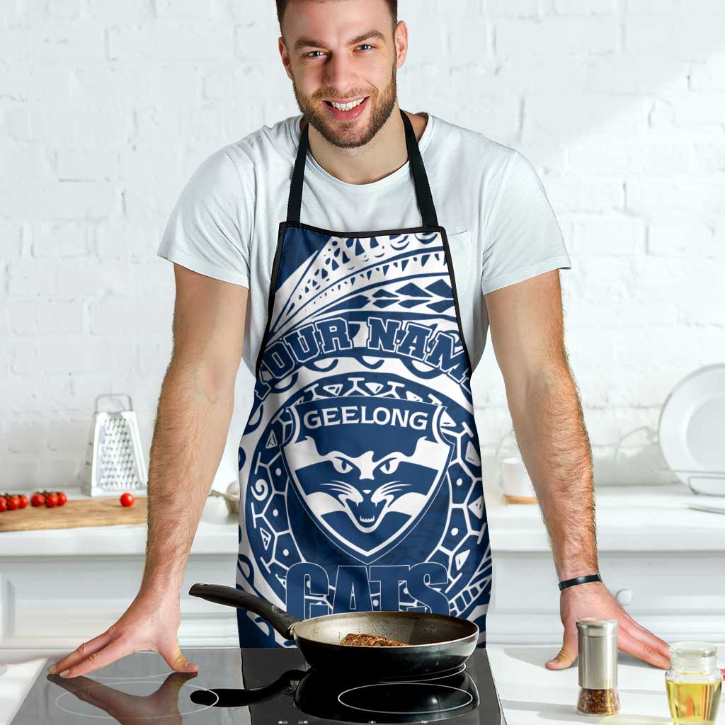 Personalized Geelong Cats Polynesian Apron Tribal Chest and Sleeve Tattoo Heritage Warrior