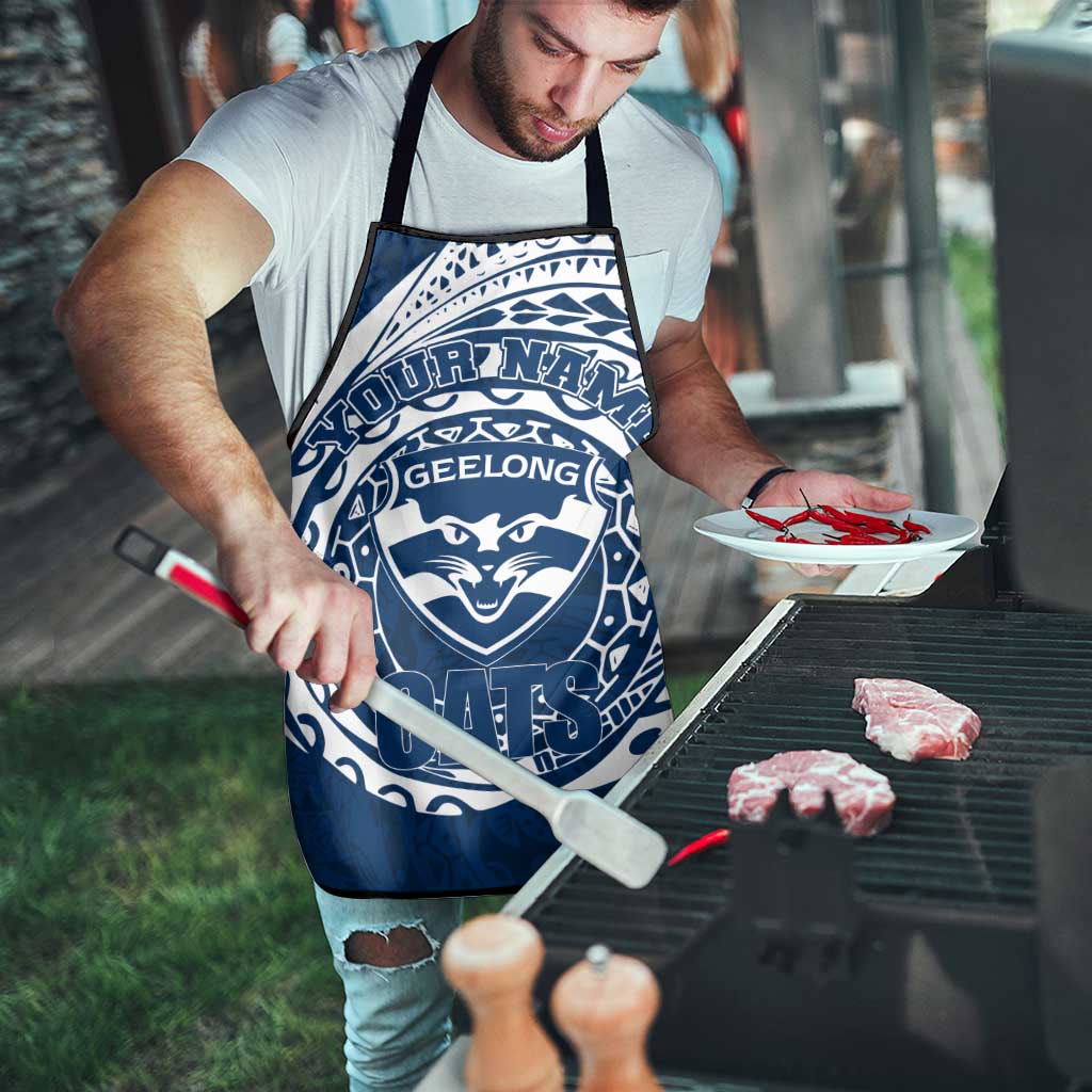 Personalized Geelong Cats Polynesian Apron Tribal Chest and Sleeve Tattoo Heritage Warrior