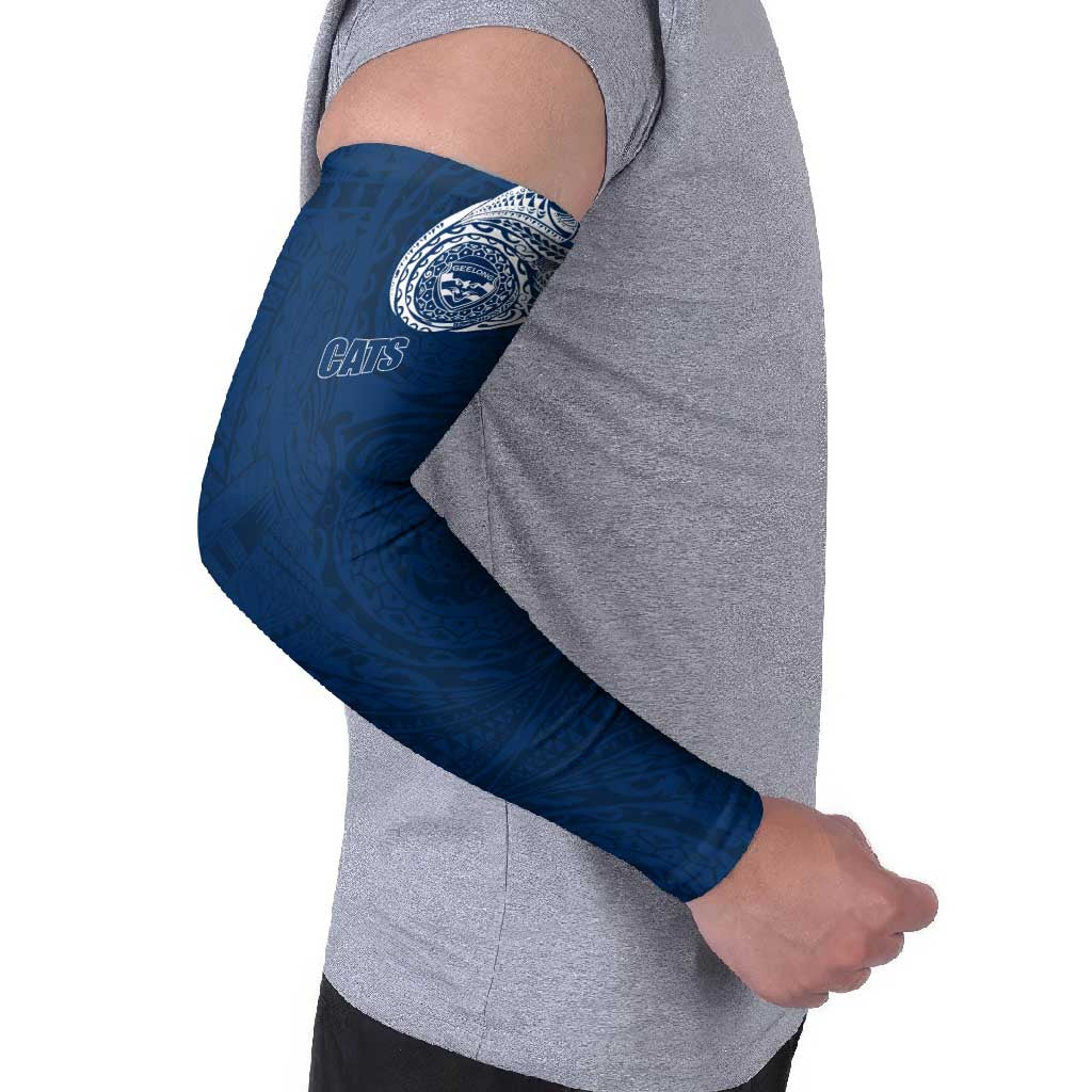 Personalized Geelong Cats Polynesian Arm Sleeves Tribal Chest and Sleeve Tattoo Heritage Warrior