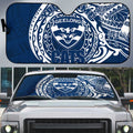 Personalized Geelong Cats Polynesian Auto Sun Shade Tribal Chest and Sleeve Tattoo Heritage Warrior