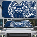Personalized Geelong Cats Polynesian Auto Sun Shade Tribal Chest and Sleeve Tattoo Heritage Warrior