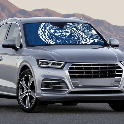 Personalized Geelong Cats Polynesian Auto Sun Shade Tribal Chest and Sleeve Tattoo Heritage Warrior