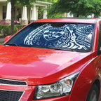 Personalized Geelong Cats Polynesian Auto Sun Shade Tribal Chest and Sleeve Tattoo Heritage Warrior