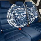 Personalized Geelong Cats Polynesian Back Car Seat Cover Tribal Chest and Sleeve Tattoo Heritage Warrior