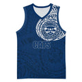 Personalized Geelong Cats Polynesian Basketball Jersey Tribal Chest and Sleeve Tattoo Heritage Warrior
