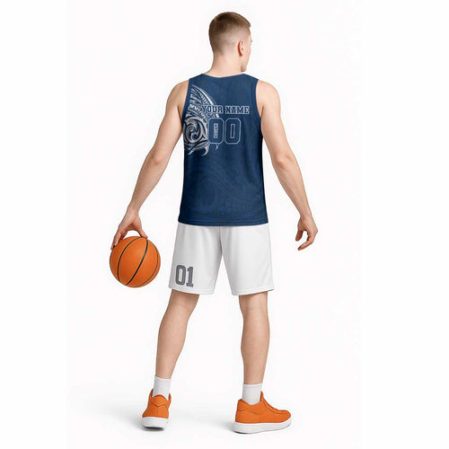 Personalized Geelong Cats Polynesian Basketball Jersey Tribal Chest and Sleeve Tattoo Heritage Warrior