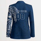 Personalized Geelong Cats Polynesian Blazer Tribal Chest and Sleeve Tattoo Heritage Warrior