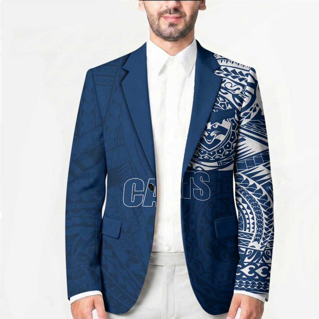 Personalized Geelong Cats Polynesian Blazer Tribal Chest and Sleeve Tattoo Heritage Warrior