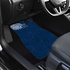 Personalized Geelong Cats Polynesian Car Mats Tribal Chest and Sleeve Tattoo Heritage Warrior