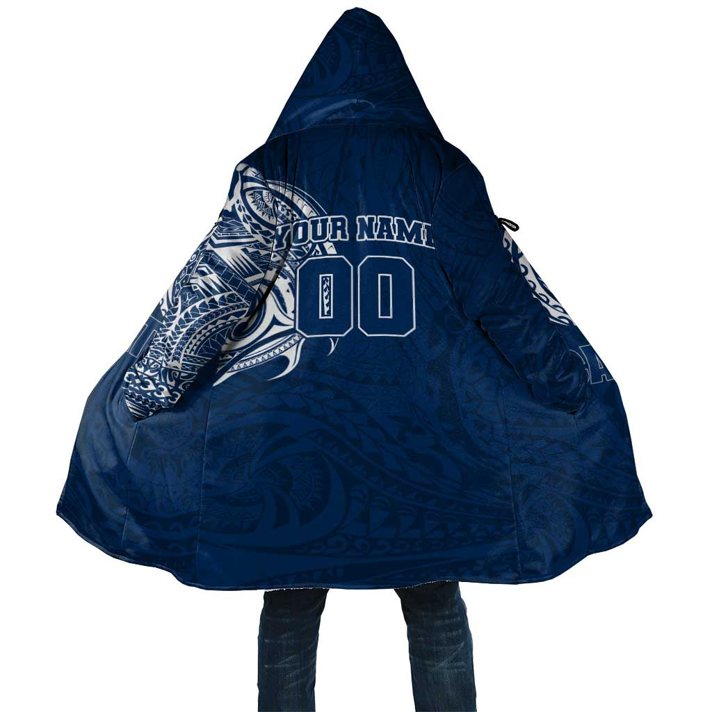 Personalized Geelong Cats Polynesian Cloak Tribal Chest and Sleeve Tattoo Heritage Warrior