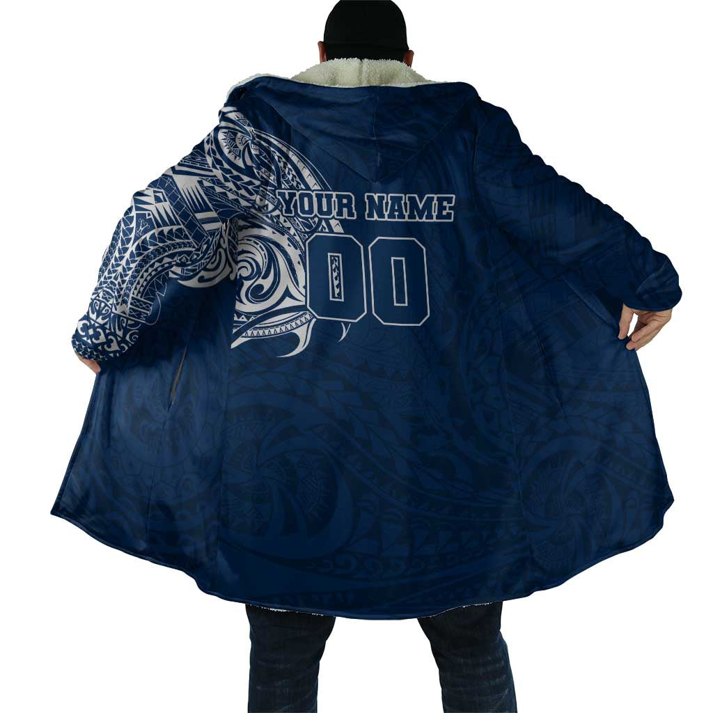 Personalized Geelong Cats Polynesian Cloak Tribal Chest and Sleeve Tattoo Heritage Warrior