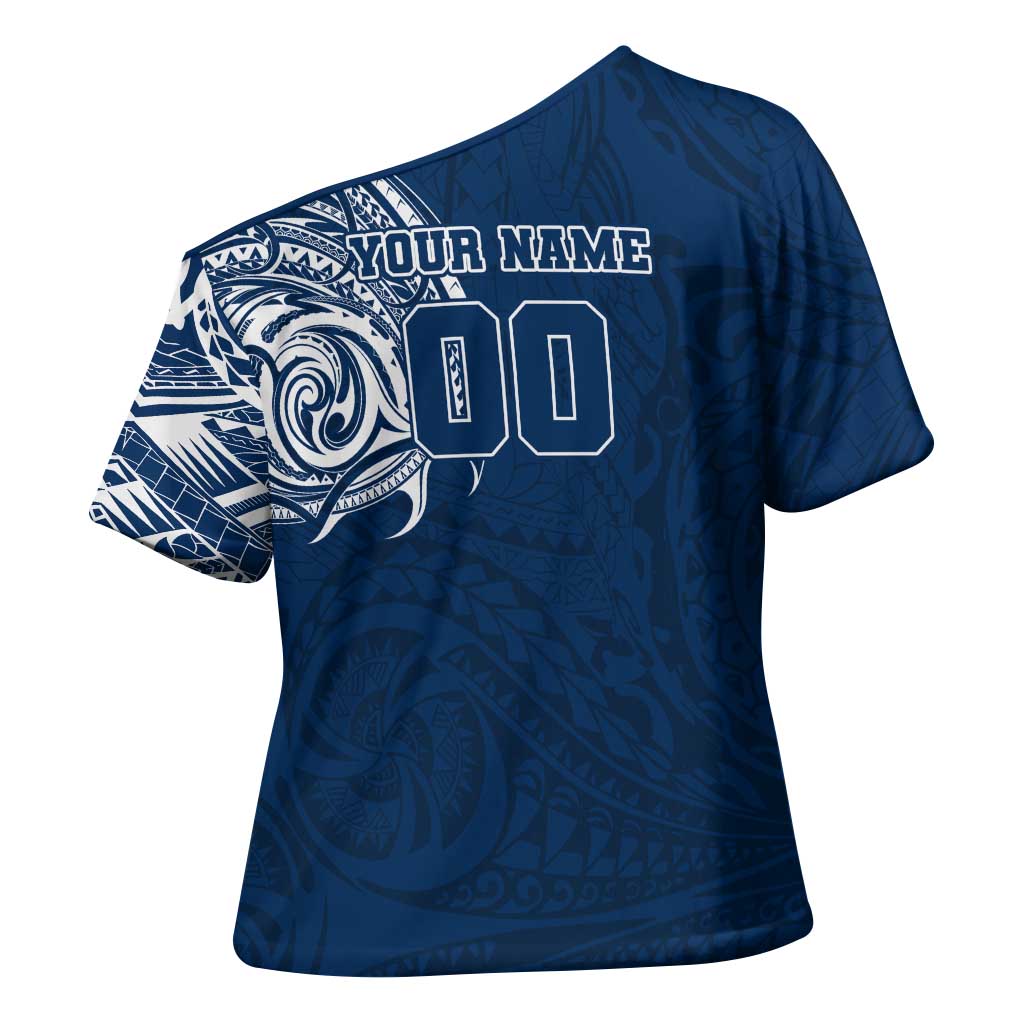 Personalized Geelong Cats Polynesian Cross Shoulder Shirt Tribal Chest and Sleeve Tattoo Heritage Warrior