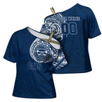 Personalized Geelong Cats Polynesian Cross Shoulder Shirt Tribal Chest and Sleeve Tattoo Heritage Warrior