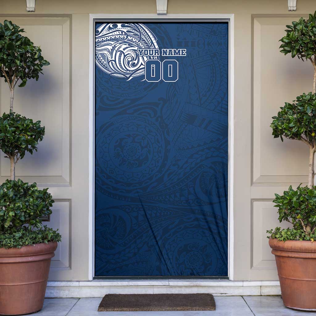 Personalized Geelong Cats Polynesian Door Cover Tribal Chest and Sleeve Tattoo Heritage Warrior