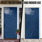 Personalized Geelong Cats Polynesian Door Cover Tribal Chest and Sleeve Tattoo Heritage Warrior