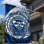 Personalized Geelong Cats Polynesian Garden Flag Tribal Chest and Sleeve Tattoo Heritage Warrior