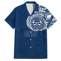 Personalized Geelong Cats Polynesian Hawaiian Shirt Tribal Chest and Sleeve Tattoo Heritage Warrior