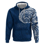 Personalized Geelong Cats Polynesian Hoodie Tribal Chest and Sleeve Tattoo Heritage Warrior