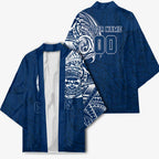 Personalized Geelong Cats Polynesian Kimono Tribal Chest and Sleeve Tattoo Heritage Warrior
