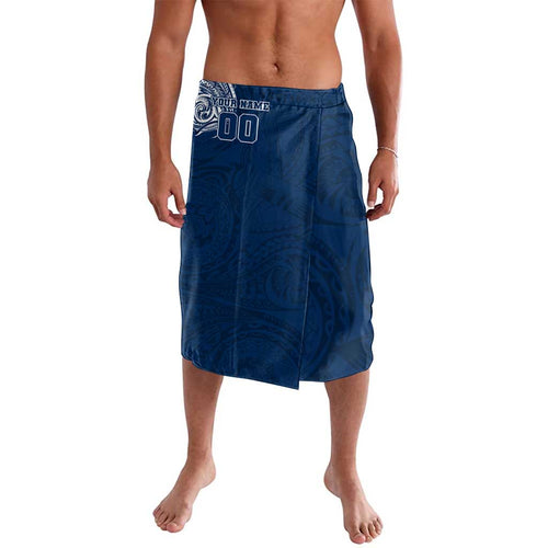 Personalized Geelong Cats Polynesian Lavalava Tribal Chest and Sleeve Tattoo Heritage Warrior